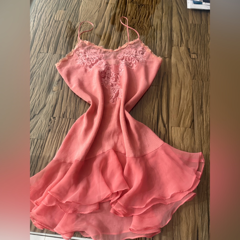 Vintage pink chiffon skirt VS Nightgown